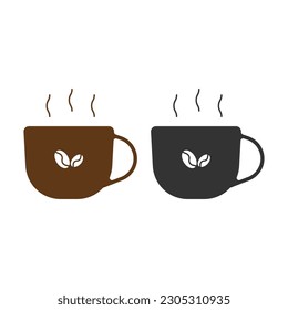 Coffee Glass Icon Vector Design.