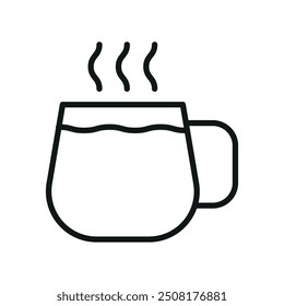 Coffee glass icon vector design templates simple and modern concept graphic