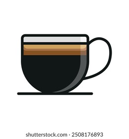 Coffee glass icon vector design templates simple and modern concept graphic