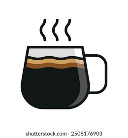 Coffee glass icon vector design templates simple and modern concept graphic