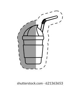 coffee glass isolated icon