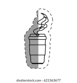 coffee glass isolated icon