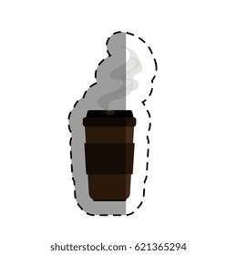 coffee glass isolated icon