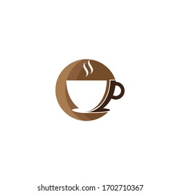 coffee glass logo icon template vector 