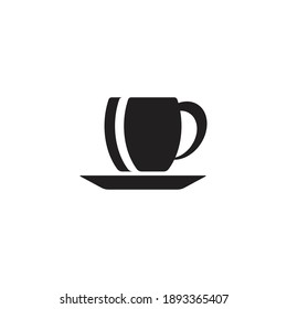 coffee glass logo icon template vector 