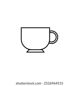 coffee glass logo icon template vector