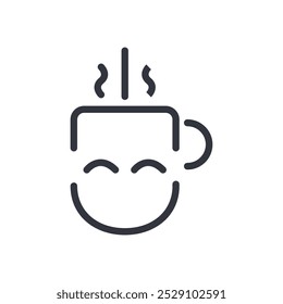 Coffee Glass Logo Vector Icon Template Illustration