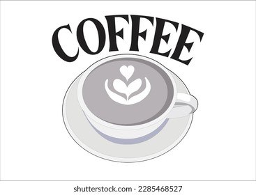 coffee glass vector hand drawn design vector