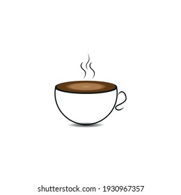 Coffee and glass vector illustrations are great to use as icons or logos for your products.