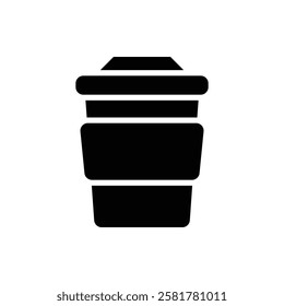 Coffee Glyph Icon. Coffee Icon