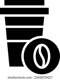 Icono de glifo de café - Icono único, vector
