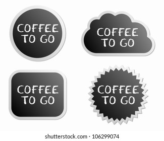 Coffee to go buttons