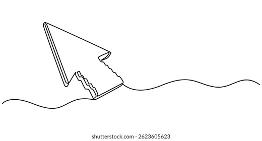 Coffee to go continuous line vector illustration, Paper cup of hot coffee in one Continuous line drawing. Concept of drink to go in line art style. Editable stroke. Vector illustration, Minimal design