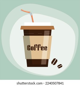 Coffee to go cup espresso hot drink latte