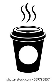 Coffee To Go cup isolated on white background