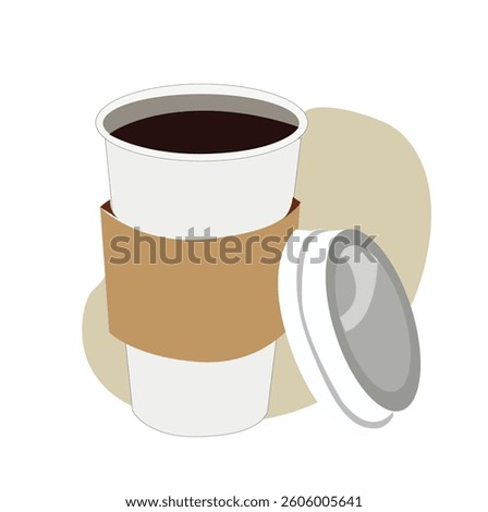 Coffee to go cup. paper coffee cup