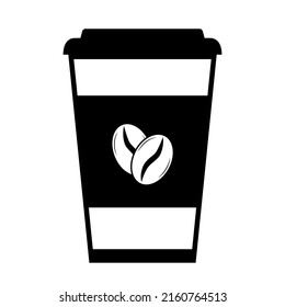 Coffee to go hot drink cup symbol