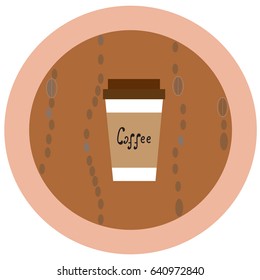 coffee to go, icon for cafe