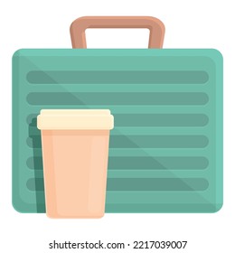 Coffee to go go icon cartoon vector. Comida de aperitivos. Paquete de tiempo