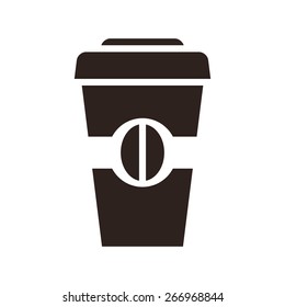 Coffee to go icon isolated on white background