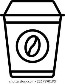 Coffee to go Icon Outline