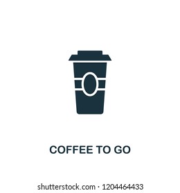 Coffee To Go icon. Premium style design from coffe shop collection. UX and UI. Pixel perfect coffee to go icon. For web design, apps, software, printing usage.