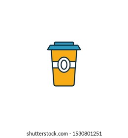 Coffee To Go icon. Thin line symbol design from coffe shop icon collection. UI and UX. Creative simple coffee to go icon for web and mobile.