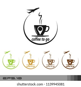 coffee to go icon vector