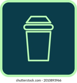 Coffee to go, illustration, vector on a white background.