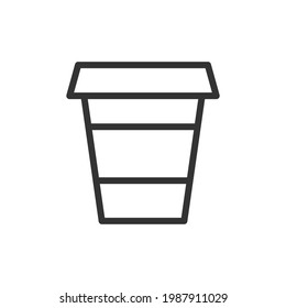 Coffee to go line icon. Web symbol for web and apps. Sign design in outline style. Coffee to go stroke object.