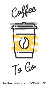 Coffee To Go Liquid Vector Icon