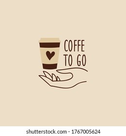 Coffee to go logo template
