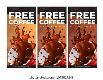 Coffee To Go Printable Free Coffee Vouchers. 3 Versions.