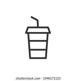 Icône café pour faire une fine ligne. Symbole dans le style de contour tendance. Conception haut de gamme pour le web et les applications. Parfait pour l'interface utilisateur. 