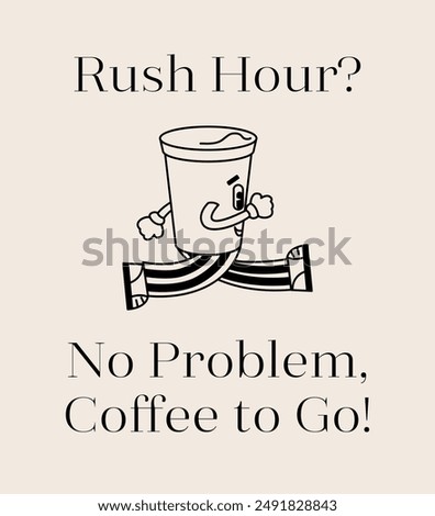 Coffee to go, tools, accessories set. Barista, takeaway paper cups, mugs, kettles, brewing, filter coffee, v60, glasses, beans, bags and desserts. Flat vector illustration isolated on background