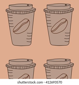 Coffee to go. Vector illustration.