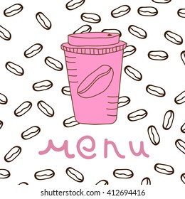 Coffee to go. Vector illustration.