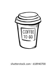 Coffee to go vector illustration