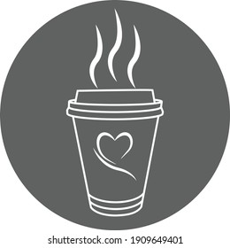 Coffee To Go Vector  Line Icon, Coffee Cup Icon, Outline Style