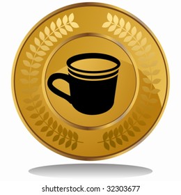 moneda de oro de café