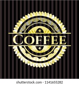 Coffee gold emblem
