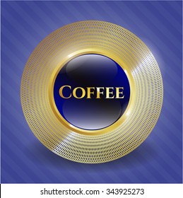 Coffee gold emblem