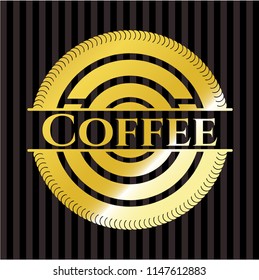 Coffee golden badge