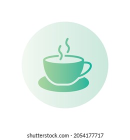 coffee gradient icon isolated on white background
