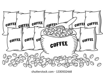 coffee grain bags