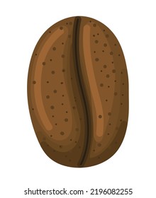 Kaffeekorndesign auf Weiß