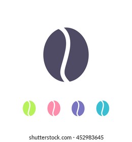 coffee grain icon. vector illustration