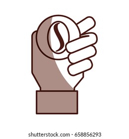 coffee grain isolated icon