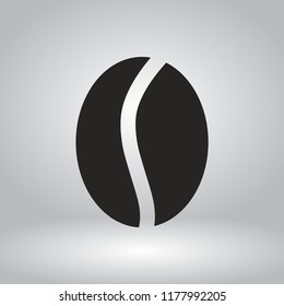 coffee grain vector icon 10 eps