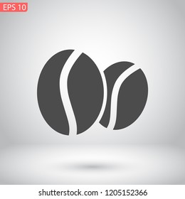 coffee grain vector icon 10 eps